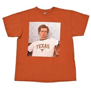 Napoleon Dynamite Texas Longhorns Graphic Tee Shirt Men's Large Gildan Bevo